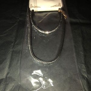 *** SOLD OUT *** Rhinestone Choker & Bracelet Set